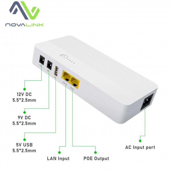 Джерело безперебійного живлення (ДБЖ) для роутера WGP Mini DC UPS White (POE04)